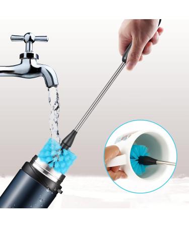 Water Bottle Brush Set Long Handle Water Bottle Cleaning Brush 360 Cleanable Water Bottle Brush Enduring Water Bottle Scrubbing Brush for Narrow Neck Bottles Sport Bottles - Buy Online on GoSupps.com