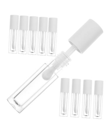 SOIMISS 10pi ces Lot De Tubes De Gloss L vres Vides Tubes Ronds Transparents De Mini Flacons chantillons De Gloss L vres Recyclables