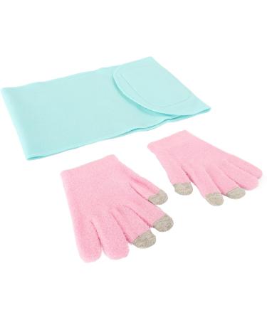 Qukaim Moisturizing Gel Hand Gloves Set Moisturizing Gel Hand Gloves Set with Spa Neck Mask Reusable Hydrating Gel Gloves Touch Screen for Cracked Skin - Buy Online on GoSupps.com