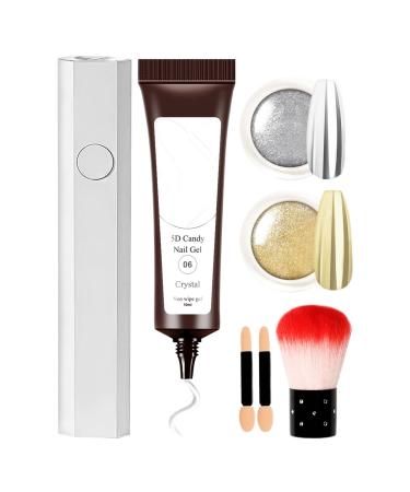 Whnbuij Sculpting Nail Gel - Textured Builder Gel 5D Modeling Paste | Thick Non-Framing Gel for... Fashion for Professional Creative Nails... Routine for... Wedding Party Rou