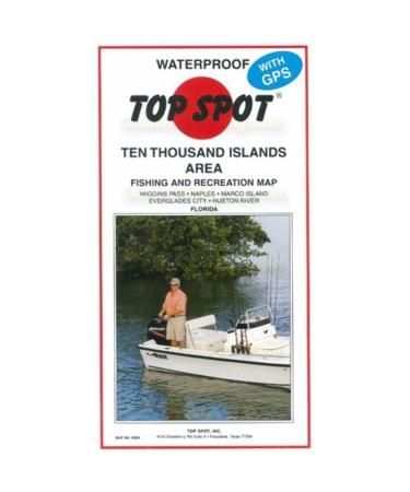 Top Spot Map N204 10 Thousand Islands Florida Area Fishing and Recreation Map
