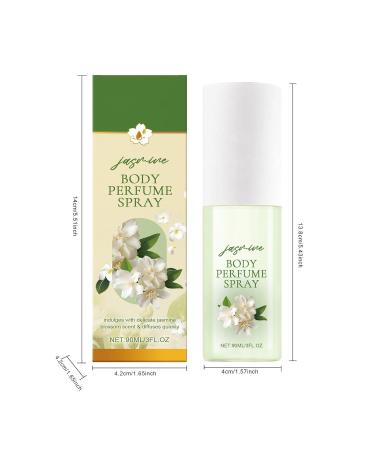Women's Fragrance Jasmine Body Fragrance Spray Delicate Hypoallergenic Eau De Parfum Flower Beauty Products Suitable for Special Occasions Perfume Gift for Women 90ml One Size Green - Buy Online on GoSupps.com
