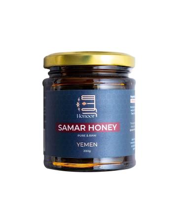 Honoor Yemeni Samar Honey | Natural Unfiltered Unheated Pure Honey 200 Grams | Unpasteurised Raw Honey Luxury Honey in a Glass Jar (1) - Buy Online on GoSupps.com