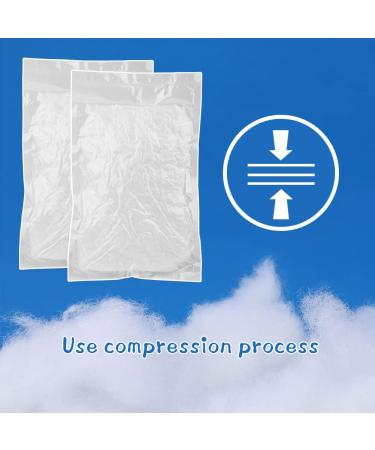 JNENERY 300g Premium Polyester Fiber Fill Stuffing - High Resilience Recycled Fiber for Stuffed Animals, Pillows, and DIY Crafts - Buy Online on GoSupps.com
