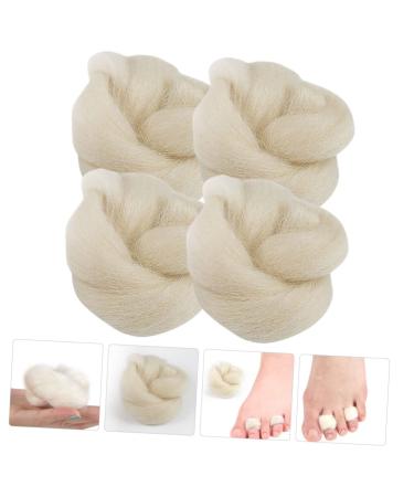 Hemoton 4pcs Wool Toe Pads | Nail Dip Remover | Outdoor Splitter Protectors | Bunions Straightener | Bunion Corrector | Toe Separator | Anti-friction covers - Buy Online on GoSupps.com