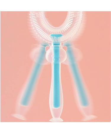ROSEWARD Upgraded U-Shaped Kids Toothbrush - Large (Age 6-12) Blue | Extra Soft Silicone | 360 Round Toothbrush - Buy Online on GoSupps.com