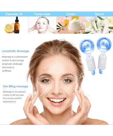 Smasener Ice Globes 2PCS - Facial Cooling Globes for Anti-Ageing & Puffy Eyes - Blue (Pack of 2) - Buy Online on GoSupps.com