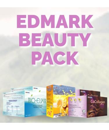 EDMARK Beauty Pack - 2 Bio-Elixir 1 Box Bubble C and 1 Box Cocollagen Plus 1 Free Box of Bio-Elixir - Ageless Vitality Pack for Skin - Buy Online on GoSupps.com