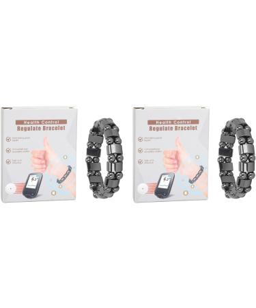 Pack of 2 Magnetic Health Bracelets - Ion Release & Blood Sugar Balance for Seniors - Buy Online on GoSupps.com