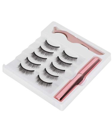 Magnetic Eyeliner & Eyelash Kit - 5 Pairs 3D No Glue Needed | Easy Application with Tweezers - Buy Online on GoSupps.com