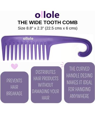 Ollole Microfiber Hair Towels Wraps 3-Pack + Wide Tooth Comb | Prevents Frizz, Dries Hair Quickly | Twist Design Pink Blue Rose | Shower Essentials for Women - Buy Online on GoSupps.com