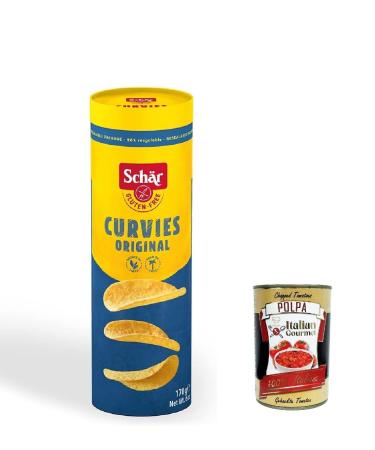 Italian Gourmet E.R. 6 x Classic Potato Jugs Gluten Free Palm Oil Free Vegan 170g + Italian Gourmet Polpa 400g