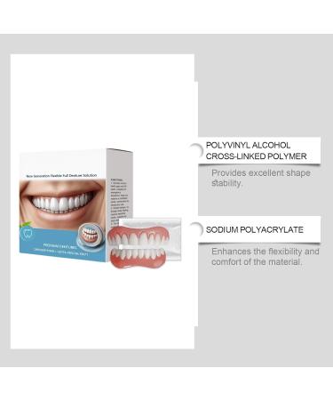 Denture Set Daily Improvement of Smile Beauty Denture Lining Kit for Men and Women(2pcs) - Buy Online on GoSupps.com
