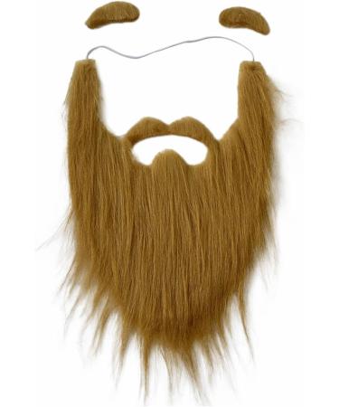 Generic False Beard And Eyebrow Set Costume Fake Mustaches for Carnival Holiday - Buy Online on GoSupps.com