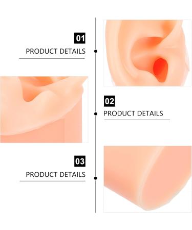 Exceart Silicone Ear Model - Acupuncture Simulation & Piercing Practice Tool - Food Grade Medical Quality - Buy Online on GoSupps.com