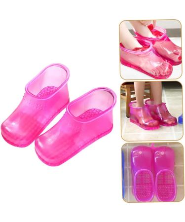 IWOWHERO 1 Pair Foot Bath Shoes Home Foot Bath Bucket Foot Spa Boots Feet Pedicure Slippers Foot Bucket Basin Shoe Slipper Sandal Slippers Mitaine Foot Bath Tool Soak Small Size Pvc Pie Man 26.3x11cm Rosy - Buy Online on GoSupps.com
