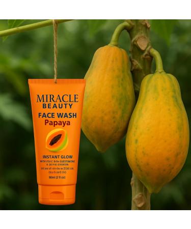 MACARIA Miracle Beauty Papaya Daily Routine Original Facewash Cleanser for Deep cleansing Acne Oil & Pollution Control With No Paraben & Sulfate Free for women - Buy Online on GoSupps.com