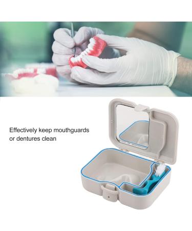 Mundschutz Etui | Mouth Protection Box with Toothbrush & Mirror | Dustproof Waterproof Slit Design | Ideal Prosthesis Box - International Shipping - Buy Online on GoSupps.com