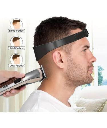 2 PCS Silicone Haircut Band Haircut Band for Home Haircuts Hair Cutting Guide Tool Hair Trimming Guide Silicone Haircut Band With Softness And Elasticity Self Hair Trimming Guide for Men - Buy Online on GoSupps.com