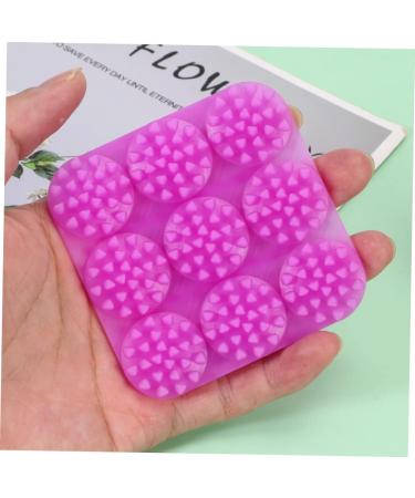 Tovinanna Silicone Scalp Massage Brush Purple Hair Scales Brush for Head Cleaning & Relaxation (8.5x3cm) Perfect for At-Home Spa Treatment - Buy Online on GoSupps.com