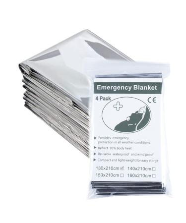 COTOUXKER Emergency Blankets Mylar Thermal Blanket for Survival Reflective Portable Space Blanket for Outdoor Camping and Hiking