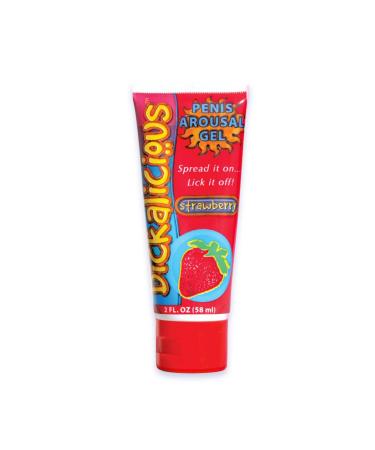Hott Products D*ckalicious 3-Pack Strawberry 2-Ounce Tubes