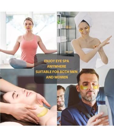 NEWGO 24K Crystal Gold Under Eye Patches - Anti-Wrinkle Collagen Eye Mask for Dark Circles - 20 Pairs - Buy Online on GoSupps.com