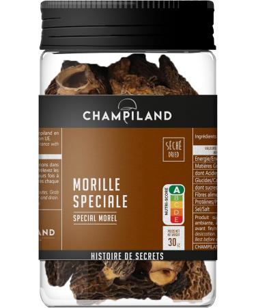 Champiland - Special Dried Morel - Selected Wild Mushrooms - Hand Sorted in South West France - Exceptional Flavor - High in