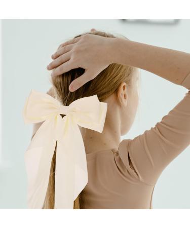 minkissy Big Bow Hair Clips: Cloth Decorative Bow Hair Barrette Bowknot Hair Pin Accessory For Women Ladies - Buy Online on GoSupps.com