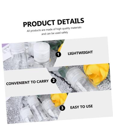 NOLITOY 48 Pcs 10ml Flip Top Bottles - Lightweight Travel Containers with Screw Caps | Ideal for Cosmetic & Liquid Storage - Buy Online on GoSupps.com