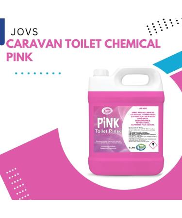 Pink Toilet Chemical Rinse 2 x 5 Litre for Motorhomes & Caravans | Eco-Friendly Odour Eliminator | Up to 50 Treatments Each - Buy Online on GoSupps.com