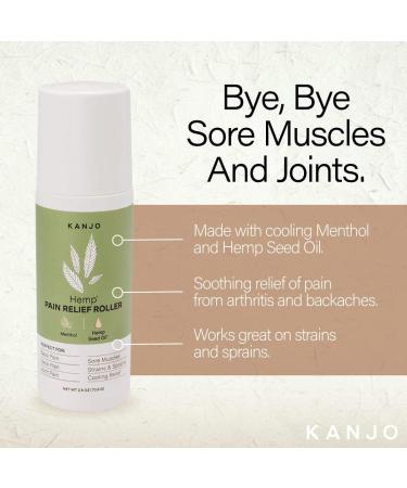 Hemp Pain Relief Roll On with Menthol and Hemp Seed Oil | Topical Cream Roller for Back, Neck, Muscle, and Joint Pain Relief | FSA HSA Approved - Buy Online on GoSupps.com