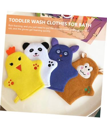 Beaupretty 4pcs Exfoliating Body Scrubbing Gloves - Bath Towel Washcloths & Shower Scrubber for Spa-like Skin Care - Buy Online on GoSupps.com