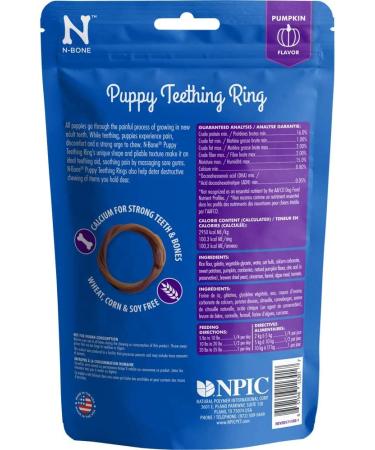 N-Bone Puppy Teething Ring Pumpkin Flavor 7.2 Oz (Pack of 6) - Perfect for Teething Puppies - Buy Online on GoSupps.com