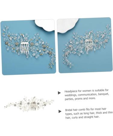 FRCOLOR Piece wedding hair accessories girls hair accessories wedding hair clip rhinestone hair clips gold hair clips girl hair accessories rhinestone hair comb alloy jewelry bride casual - Buy Online on GoSupps.com