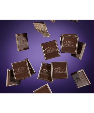 Intense Dark Chocolate Squares 72% Cacao - Individually Wrapped, 4.1 oz | Premium Gourmet Treats - Buy Online on GoSupps.com