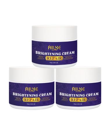 AILKE Glutathione Plus Day & Night Face Cream Brightening Moisturizing Deeply Cleaning Remove Stains Facial Cream For All Skin Types 3.53 oz (Pack of 3)