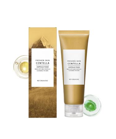 Cica & Hyaluronic Acid Hydrating Face Wash Gentle Rich-Foam Cleanser Fresh Rinse Without Tight Feel 4.23 oz