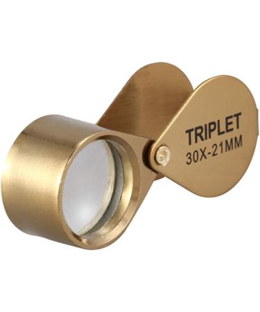 Plauauyt Portable 30X Power 21Mm Jewelers Magnifier Foldable Gold Eye Loupe Jewelry Magnifying Glass - Buy Online on GoSupps.com