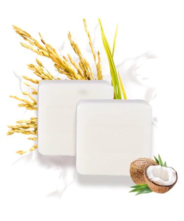 Rice Water Shampoo Bar and Conditioner Natural Collagen Milk Soap( )