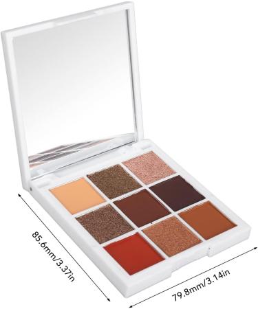 9 Colors Eyeshadow Palette Makeup Palette Eye Shadows Easy Coloring Eyeshadow Makeup Kit Matte Pearlescent Glitter Portable Eye Shadow Powder for Makeup - Buy Online on GoSupps.com