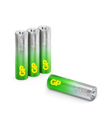 AA Battery GP Alkaline Super 1.5 V Pack of 4