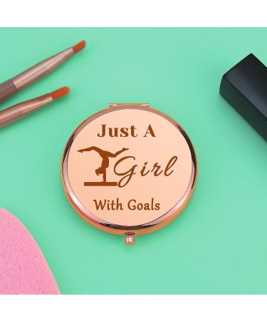 Gymnastics Lover Compact Makeup Mirror - Inspirational Gift for Women & Girls | Gymnastic Coach Graduation & Birthday Present - Buy Online on GoSupps.com
