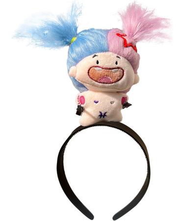 Doll Hairband - Cartoon Plush Hairband Doll Headband | Cute Hairhoops for Styling Makeup Fashion Plush Doll Hairband for Girls Kids Pisces - Buy Online on GoSupps.com