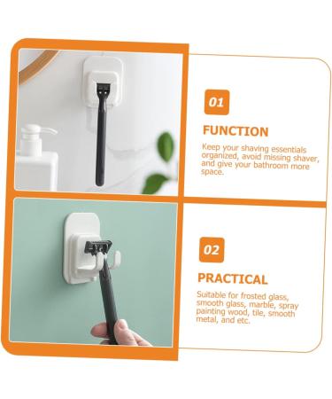 Doitool 20-Piece Plastic Cladding Bars & Wall Brackets - Versatile Shower & Razor Hook Holders - Buy Online on GoSupps.com