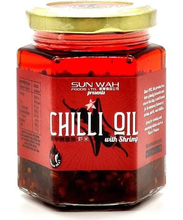 Sun Wah Chilli Oil With Shrimp 180g (Pack of 2) HALAL & Gluten Free - Buy Online on GoSupps.com