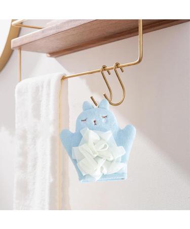 TROONZ Bath Scrubber for Kids Bath Scrubber Body Wash Towel - Gentle Body Wash Sponge Kid Body Wash Sponge Children's Bath Towel Sponge Gentle Children's Body Wash Sponge Blue - Buy Online on GoSupps.com