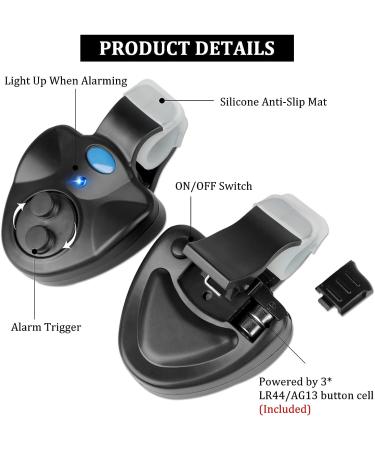 4 PCS Electronic Fishing Bite Alarm Set - Sensitive Sound Indicator with LED Lights for Day and Night Carp Fishing - Buy Online on GoSupps.com