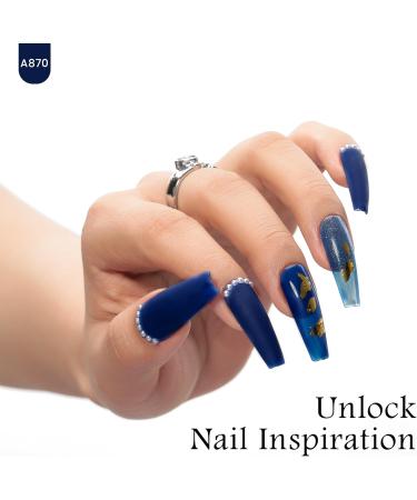 MAYCHAO 15ML Gel Nail Polish 1Pc Night Blue Gel Polish Soak Off UV LED Fall Nail Polish Nail Art Starter Manicure Salon DIY at Home 0.5 OZ - Buy Online on GoSupps.com