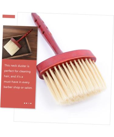 Angoily Hair Brush Hairdressing Cleaning Brush Cleaning Duster Hairdressing Brush Diffuser Hair Cleaner Brush Barber Supplies Fade Comb Hair Cutting Duster Hairdressing Tool Man Neck Wood - Buy Online on GoSupps.com